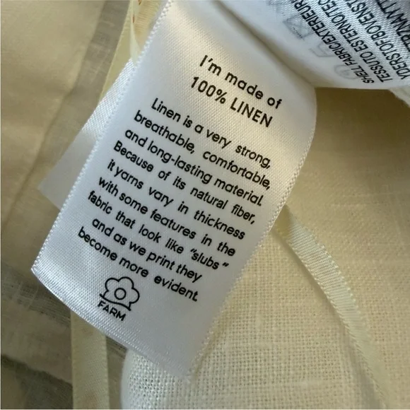 Farm Rio Tailored Linen High Rise Shorts Size Small - Picture 7 of 7